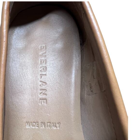 EVERLANE The Modern Leather Women's 37/US 6.5 Loafer Camel Preppy Made in Italy - Picture 11 of 13
